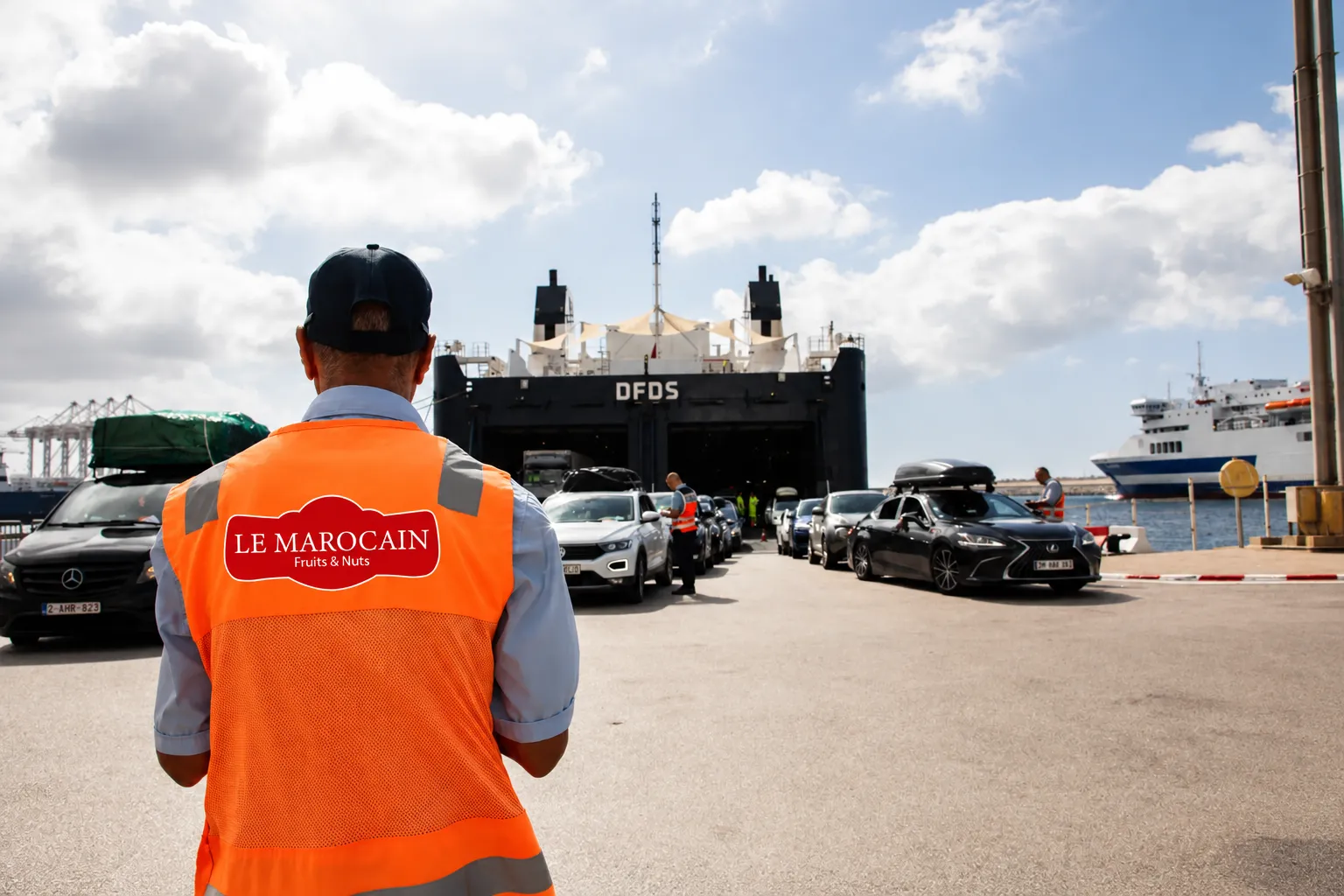 Our team at the port, ready to ship a Le Marocain Fruits & Nuts container